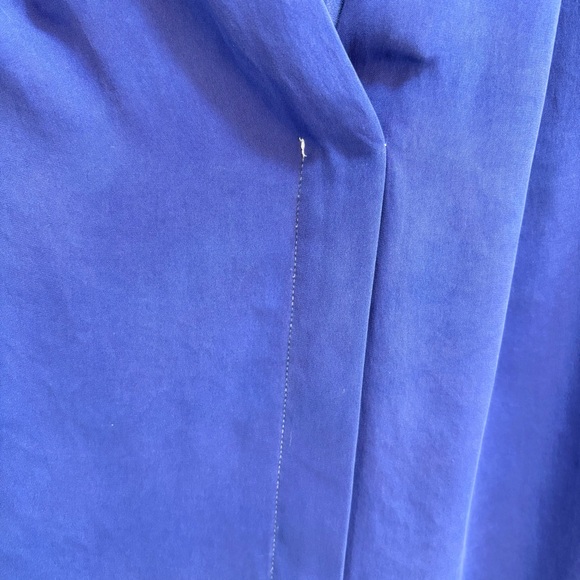 Quince Women's Blue Washable Silk Stretch Sleeveless Top Size Small - Picture 3 of 12